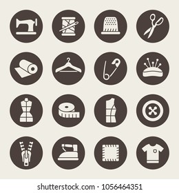 Sewing icon set