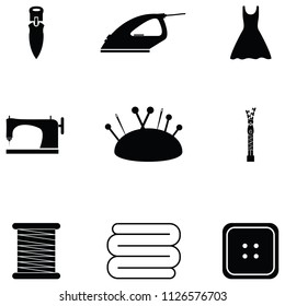 sewing icon set