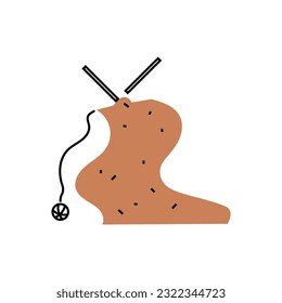 Sewing icon. Simple illustration of sewing vector icon for web design isolated on white background