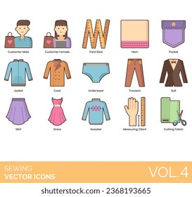 Sewing Icons Including vector; needle; sewing; thread; icon; sew; needlework; pin; fabric; tailor; fashion; equipment; dummy; machine; set; textile; thimble; thin; cloth; craft; hanger; iron