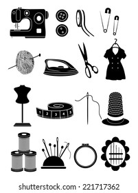Sewing Icons Set