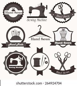 Sewing icons set