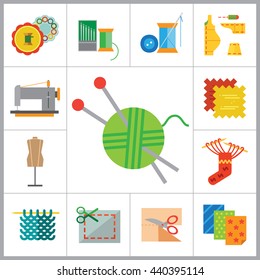 Sewing Icons Set