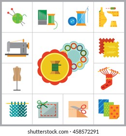 Sewing Icons Set