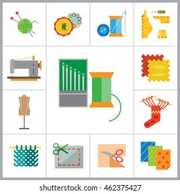 Sewing Icons Set