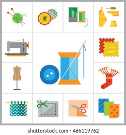 Sewing Icons Set