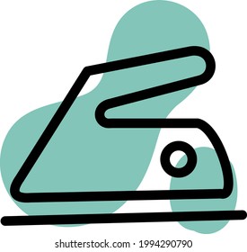 Sewing iron, illustration, on a white background.