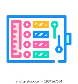 sewing kit color icon vector. sewing kit sign. isolated symbol illustration