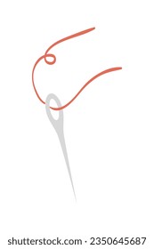 Sewing Kit Element Illustration. Sewing Element Design Isolated In White Background. Sewing Equipment, Sewing Tools Sign And Symbol