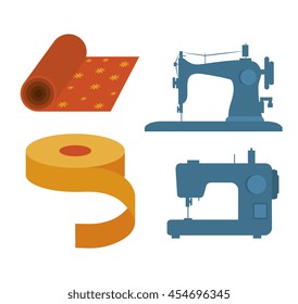 sewing kit isolated icon design, vector illustration  graphic 