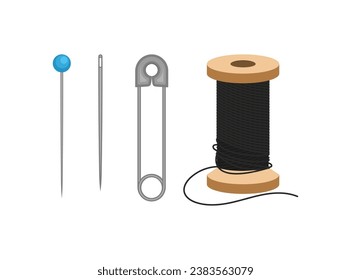 Sewing set stock vector. Illustration of needlecraft - 38350849