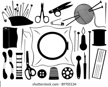 Sewing and knitting equipment