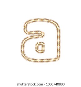 A Sewing Letter Logo Icon Design