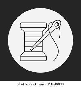 sewing line icon