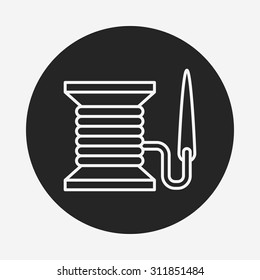 sewing line icon