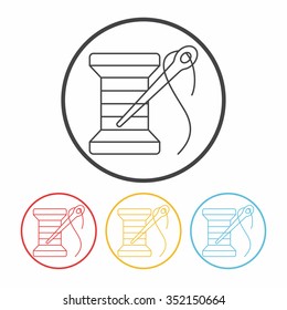 sewing line icon