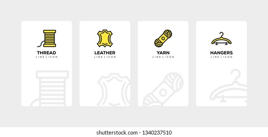 SEWING LINE ICON SET