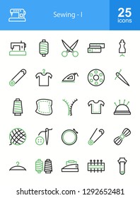 Sewing Line Icons