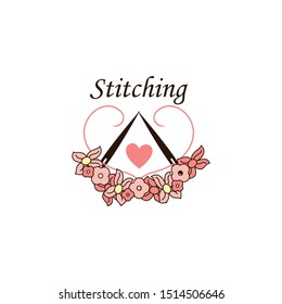 Sewing Logo Design Vector Template