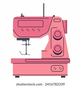 Sewing machine for beginners vector cartoon illustration isolated on a white background.