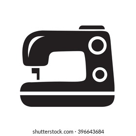 Sewing Machine black icon on white background