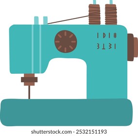 Sewing machine color icon. Clothing craft equipment