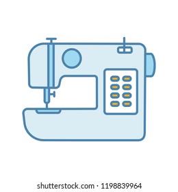 Sewing machine color icon. Tailoring. Isolated vector illustration