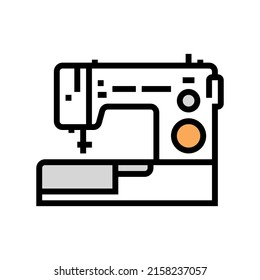 sewing machine color icon vector. sewing machine sign. isolated symbol illustration