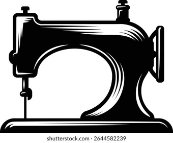 Um costureiro máquina de costura alfaiate vintage conceito ícone