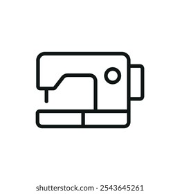 Sewing machine fashion tailor icon vector basic design simple and modern concept graphic