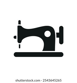 Sewing machine fashion tailor icon vector basic design simple and modern concept graphic