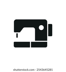 Sewing machine fashion tailor icon vector basic design simple and modern concept graphic