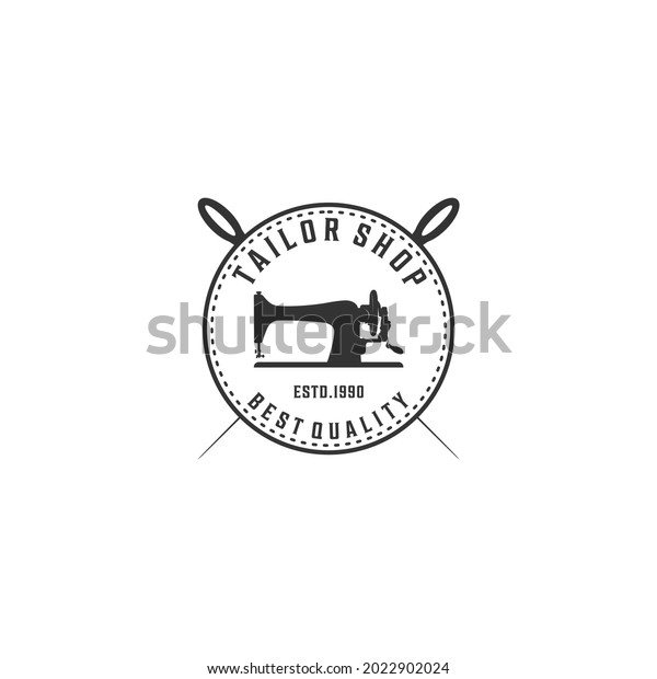 Sewing Machine Fast Tailoring Clothes Logo Stock Vector (royalty Free 