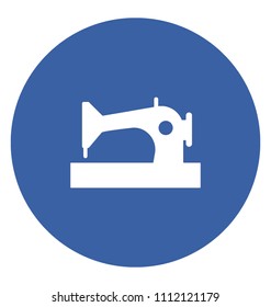Sewing Machine Flat Colored Icon