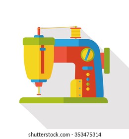 sewing machine flat icon