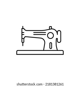 sewing machine flat outline icon logo illustration. technology, electronic and equipment icon set. suitable for web, design,logo,app