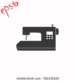 Sewing machine grey icon.