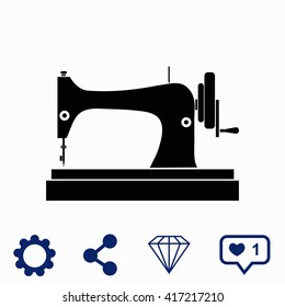 Sewing machine icon.