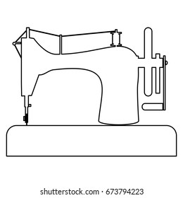 Sewing Machine Icon Stock Vector (Royalty Free) 673794223 | Shutterstock