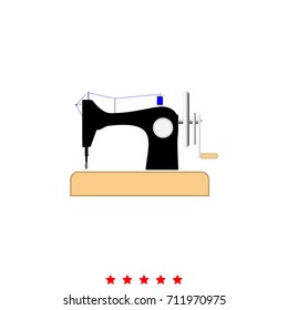 Sewing machine icon .