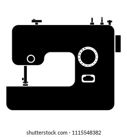 Sewing machine icon black color