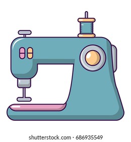 Sewing Machine Icon. Cartoon Illustration Of Sewing Machine Vector Icon For Web Design