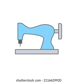 sewing machine Icon in color icon, isolated on white background 