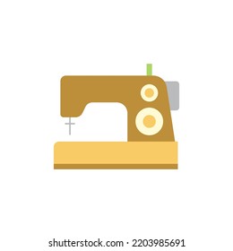 Sewing machine icon in color, isolated on white background 