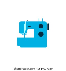 Sewing machine icon colored symbol. Premium quality isolated knitting machine element in trendy style.