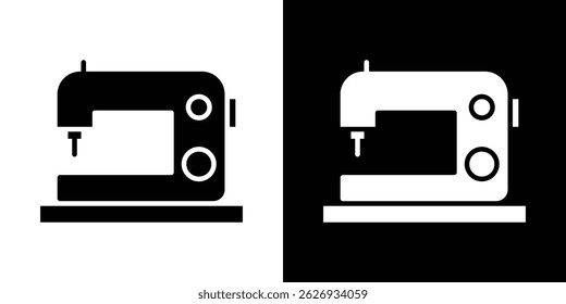 Conceito de ícone de máquina de costura, ilustração de vetor