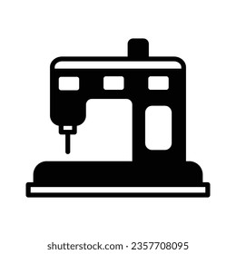 sewing machine icon design, illustration design