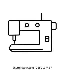 sewing machine icon design. tailor equipment sign and symbol.