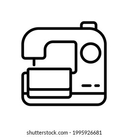 sewing machine icon designed in outline icon style
