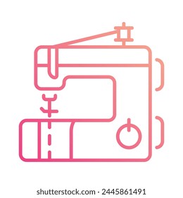 Sewing Machine icon editable stock vector illustration